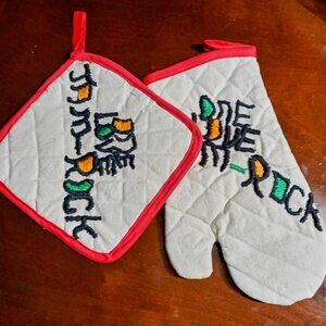 POTHOLDER & MITT SET (LGE)
